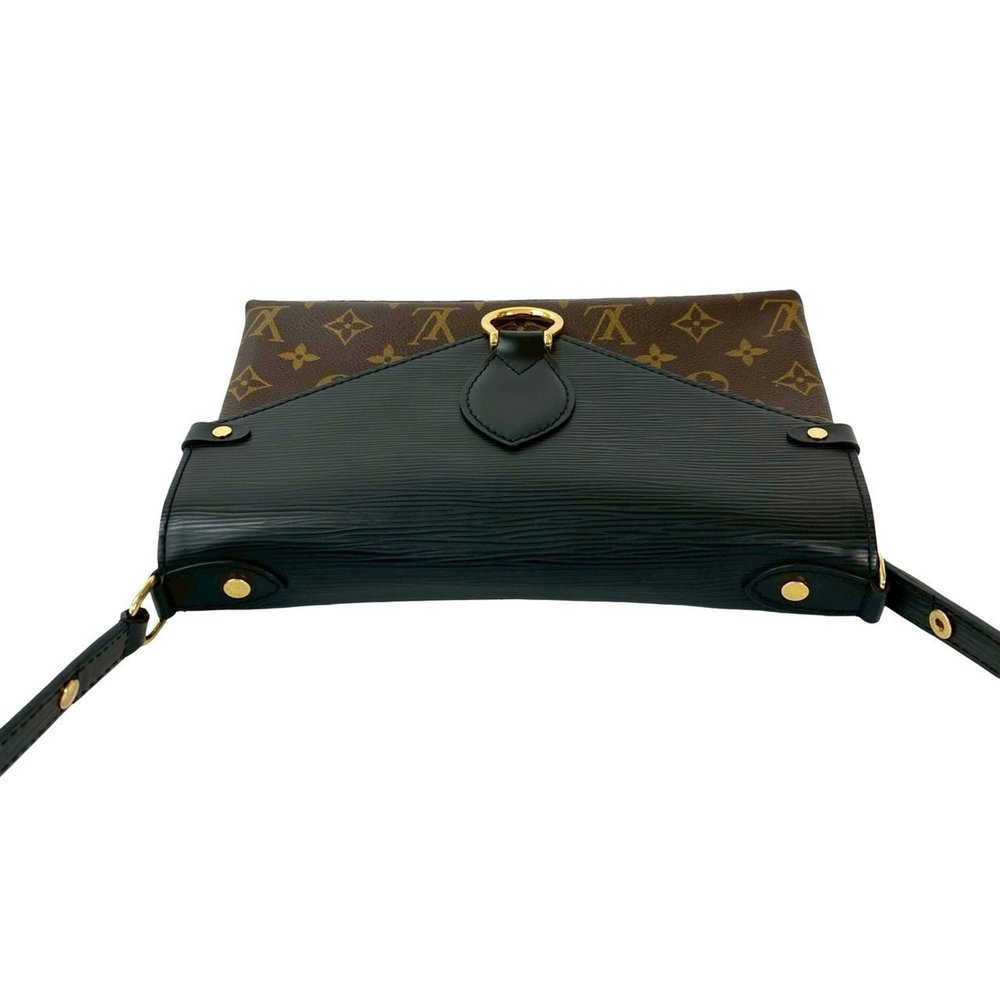LOUIS VUITTON Saint Michel Monogram Epi Leather Semi-One Shoulder Bag in Brow... - Picture 6 of 10